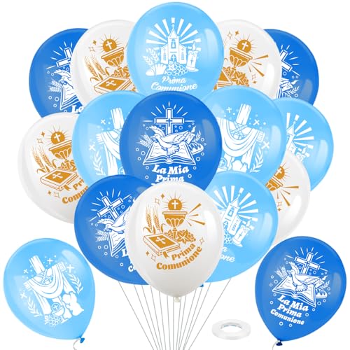 DPKOW Blu La Mia Prima Comunione Palloncini per Ragazzi Bambini Prima Comunione Feste Decorazioni Addobbi DPKOW Blu La Mia Prima Comunione Palloncini per Ragazzi Bambini Prima Comunione Feste Decorazioni Addobbi von DPKOW