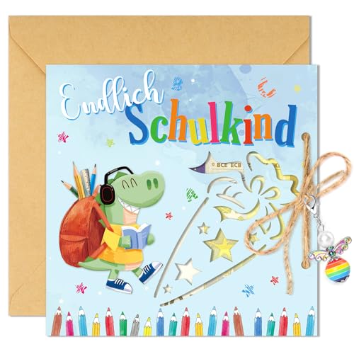 DPKOW Einschulung Geldgeschenke Verpackung Schulkind 2024 Glücksbringer Schulanfang Geschenke für Junge, Schulkind Karte Einschulung Grußkarten mit Umschlägen, Schutzengel Glücksbringer Einschulung DPKOW Einschulung Geldgeschenke Verpackung Schulkind 2024 Glücksbringer Schulanfang Geschenke für Junge, Schulkind Karte Einschulung Grußkarten mit Umschlägen, Schutzengel Glücksbringer Einschulung von DPKOW