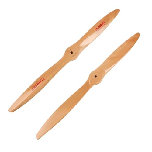 1 Stück hölzerner CW -Propeller Kompatibel mit gasanträgige RC Fixed Flügel Flugzeug kompatibel 24x8 24x10 26x8 26x10(24x10 CW) von DPLBAZHC