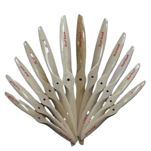 10 Zoll 11 Zoll 12 Zoll Buchenpropeller für ölbetriebene Modellflugzeuge Festflügel vorwärts CCW und umgekehrte CW-kompatible Elemente(1pcs 12x6 CCW) von DPLBAZHC