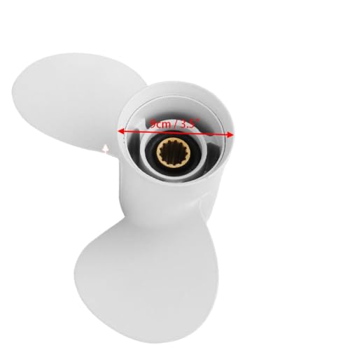 11 3/8 x 12 Marine Propeller für 40-60 PS Außenbordmotoren 3 Aluminiumdesign 12 Zoll Pitch 13 Splines von DPLBAZHC