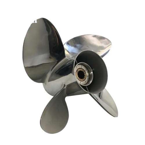 13x19 Außenborderpropeller Kompatibel mit 50-140 Motoren, die mit 15 Zahnspline-Bootsteilen kompatibel sind von DPLBAZHC