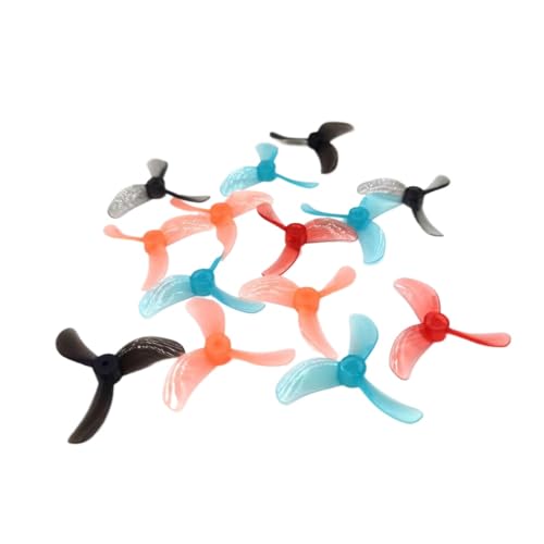 16pcs 8pairs 1608 40 mm 3pc Propeller 1 mm 1mm 1,5 mm kompatibel mit Whoop FPV Racing Freestyle Tiny Whoop -Drohnen DIY -Komponenten(8Pairs 1mm Red) von DPLBAZHC