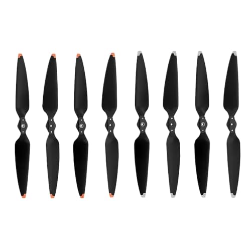 2/4 Paar niedrige Rauschpropeller -Requisiten mit Air 3 Air 3s Drone Trick FILDDLE Paddle FING FAUSPROSSPROSSES Accessoires kompatibel(Orange and Silver) von DPLBAZHC