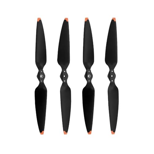 2/4 Paare Propeller mit niedrigem Rauschen für kompatible Drohnen Schnellverkaufsklappflügelzubehör(2pairs Orange) von DPLBAZHC