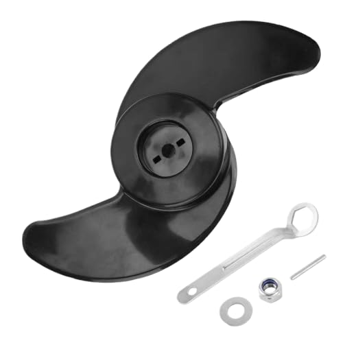 2- Kunststoffpropeller, kompatibel mit elektrischen Trolling-Motoren Kompatibel mit 50 Pfund bis 88 Pfund 12 V und 24 V Außenbordmotoren 2- Kunststoffpropeller, kompatibel mit elektrischen Trolling-Motoren Kompatibel mit 50 Pfund bis 88 Pfund 12 V und 24 V Außenbordmotoren von DPLBAZHC