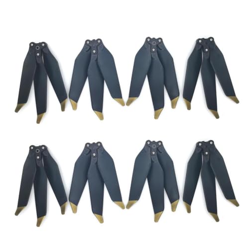 2 Paar Low-Noise 3-Faltpropeller Schnellfreisetzungspaddel kompatibel mit Pro Platinum Drohnen Ersatzteil(Silver-8 pcs) von DPLBAZHC