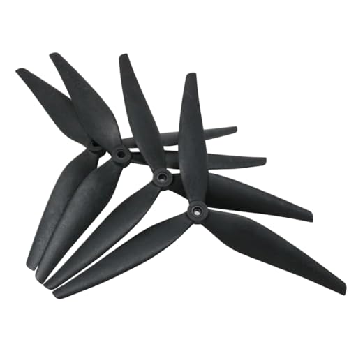 2 Paar schwarzer, kohlenstoffverstärkter Nylon -Propeller 10x5x3 9x5x3 10x5,5x3 kompatibel mit RC -FPV -Drohnen 10 Zoll 9 Zoll 3 Zoll(10x5.5x3) von DPLBAZHC