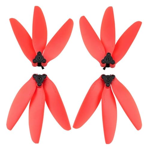 2 Paare Ersatzpropeller Kompatibel mit kleine Drohnen, die mit 2 und 3 Schnellfreisetzungszubehör kompatibel sind(Red) von DPLBAZHC