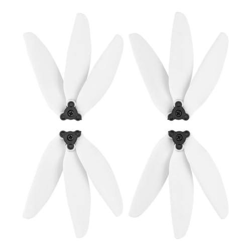 2 Paare Ersatzpropeller Kompatibel mit kleine Drohnen, die mit 2 und 3 Schnellfreisetzungszubehör kompatibel sind(White) von DPLBAZHC