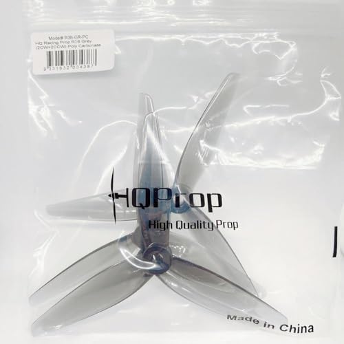 20 PCs 10 Paare 5.1x3.6x3 Propeller Polycarbonat für FPV -Drohnen Quadcopter Multirotor CW CCW(Grey) von DPLBAZHC