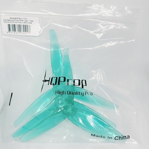 20 PCs 10 Paare 5.1x3.6x3 Propeller Polycarbonat für FPV -Drohnen Quadcopter Multirotor CW CCW(Light Green) von DPLBAZHC