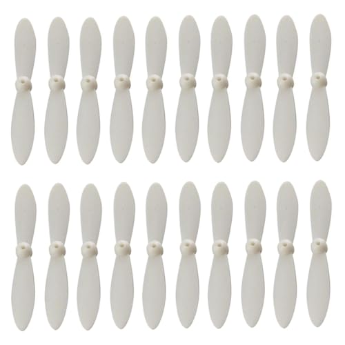 20 Stücke Ersatzpropeller -Set Kompatibel mit Drohnenquadcopter RC -Zubehör in 5 Farben, die mit verschiedenen Modellen kompatibel sind(White) von DPLBAZHC