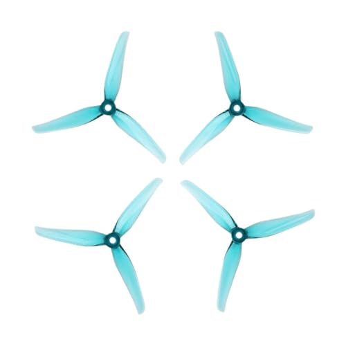 20pcs 10pairs 5 Zoll 3 Propeller mit 5 mm Montageloch, die mit FPV -Drohnen wie Nazgul F5 DC5 ECO und XL5 kompatibel ist(Crystal Blue) von DPLBAZHC