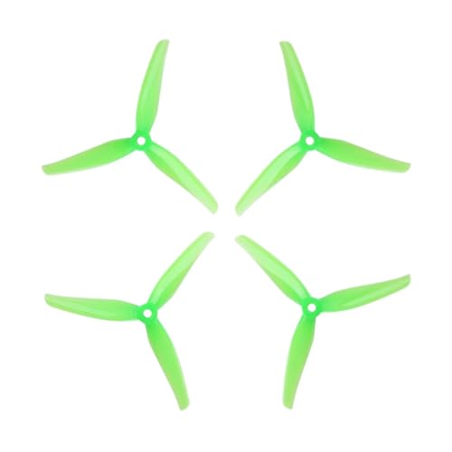 20pcs 10pairs 5 Zoll 3 Propeller mit 5 mm Montageloch, die mit FPV -Drohnen wie Nazgul F5 DC5 ECO und XL5 kompatibel ist(Crystal Green) von DPLBAZHC