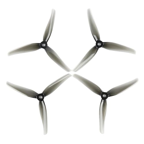 20pcs 10pairs 5 Zoll 3 Propeller mit 5 mm Montageloch, die mit FPV -Drohnen wie Nazgul F5 DC5 ECO und XL5 kompatibel ist(Crystal Grey) von DPLBAZHC