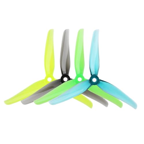 20pcs 10pairs 5 Zoll 3 Propeller mit 5 mm Montageloch, die mit FPV -Drohnen wie Nazgul F5 DC5 ECO und XL5 kompatibel ist(Mixed Color) von DPLBAZHC