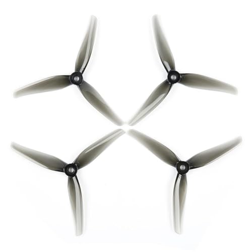 20pcs 10pairs 5 Zoll 3 und Tri-Propeller mit 5 mm Montageloch, die mit FPV-Drohnen kompatibel sind(Crystal Grey) von DPLBAZHC