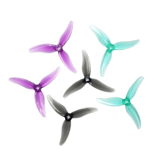 24 PCs 12 Paar Hurrikan 3630 3 Zoll 3 Loch -Propeller mit Adapter, die mit FPV -Freestyle -Zahnstocher und Foxwhoop -Drohnen kompatibel sind(12pairs Balck) von DPLBAZHC