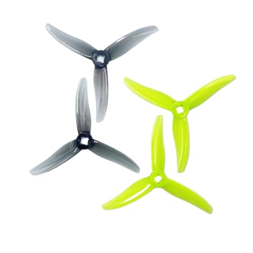 24pcs 12pairs 3525 3 Tri FPV Propeller kompatibel mit 1404 2204 Motor mit Adapter Kompatibel mit Zahnstocher und Foxwhoop FPV RC -Drohnenteile(12pairs Mixed Color) von DPLBAZHC