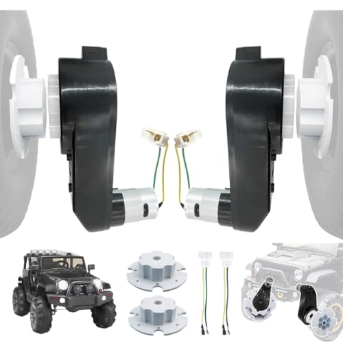 2PCS Kids Electric Carbox Getriebe kompatibel mit 12 V 24 -V -Geschwindigkeitsmotor -Upgrade Kompatibel mit Fahrt mit Fahrzeugen Motormotor(2PSC 12V 40000RPM) von DPLBAZHC