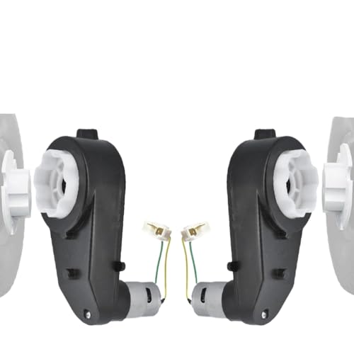 2PCS Kids Electric Carbox Getriebe kompatibel mit 12 V 24 -V -Geschwindigkeitsmotor -Upgrade Kompatibel mit Fahrt mit Fahrzeugen Motormotor(2pcs 12V550 10000rpm) von DPLBAZHC