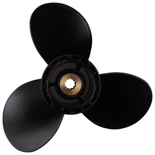 3 Aluminium-Außenborder Propeller 9 1/4 x 9 Kompatibel mit 8-20 PS kompatible 10 Spline-Zahn-Rechte Drehung von DPLBAZHC
