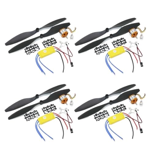 4 Pack A2212 bürstenloser Outrunner Motor 1000 kV 2200 kV 1400 kV mit 30A ESC und 1045 Propeller für RC -Multicopter und Drohne(A2212KV1000 30A 1045) von DPLBAZHC