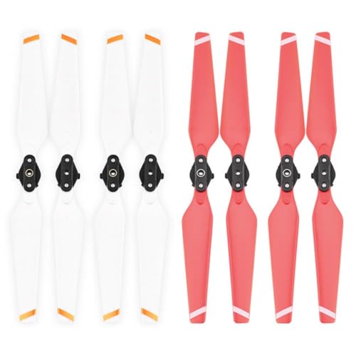 4 Pack -Drohnen -Requisiten Kompatibel mit kompatible Pro Schnellförderung 8330 Ersatzzubehör CW CCW(4 Pair White red) von DPLBAZHC