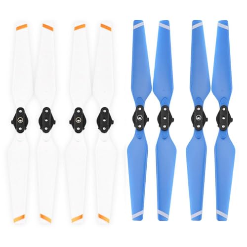 4 Pack -Drohnen -Requisiten für kompatible Pro Schnellförderung 8330 Ersatzzubehör CW CCW(4 Pair White Blue) von DPLBAZHC