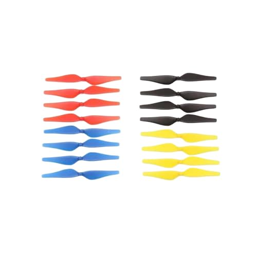 4 Pack farbenfrohe Schnellveröffentlichungspropeller Kompatibel mit Drohnen CCW CW kompatible Ersatzzubehör(Black) von DPLBAZHC