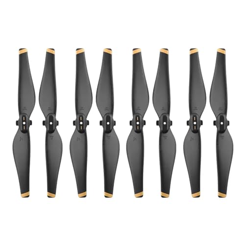 4 Pairs Ersatzpropeller für Air Drone Schnellfreisetzung CCW CW -Kompatible Zubehör(Golden Edge) von DPLBAZHC