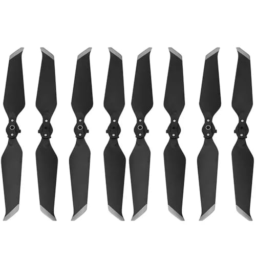4 Pairs Schnellveröffentlichungsgeräuschreduktionspropeller für kompatible 2 Pro und Zoom 8743F Faltenzubehör(Silver Edge) von DPLBAZHC