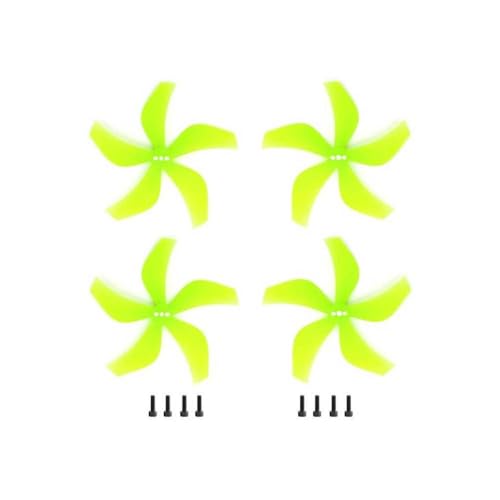 4PC 2Pairs 2925 5- PC-Propeller T-Mount kompatibel mit Avata FPV M2*7 Schrauben für 3-Zoll-Freestyle- und Cinewooop-Drohnen(Yellow 4 PCS) von DPLBAZHC