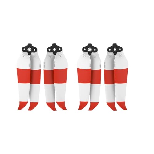 4PCS 7238F niedrige Rausch -Propeller, kompatibel mit Air 2 Air 2s Schnellfreisetzungsrequisiten Kompatibel mit Luft 2S -Drohnenzubehör(Red White) von DPLBAZHC