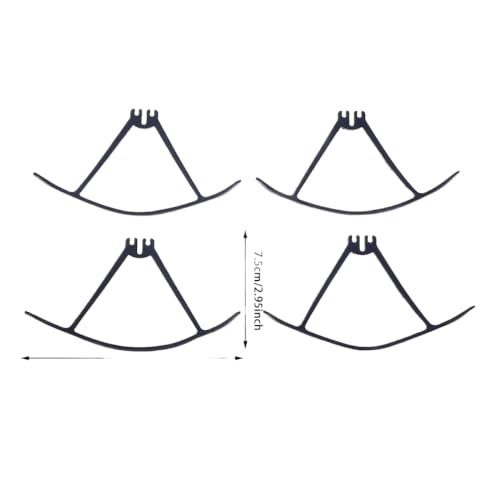 4pcs 122mm Ersatzpropeller -Kunststoff- und Schutzrahmen Kompatibel mit Faltbare Quadcopter -Drohne F84(B) von DPLBAZHC