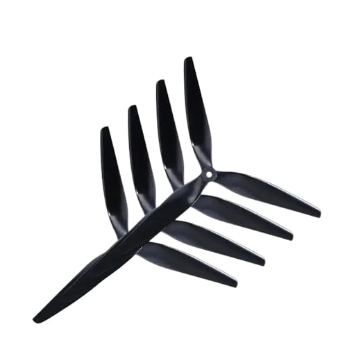 4pcs 13 Zoll Tri-Propeller 13x12x3 1312 kompatibel mit FPV-Drohnen Schwarzer Kohlenstoffverstärkung Nylon von DPLBAZHC