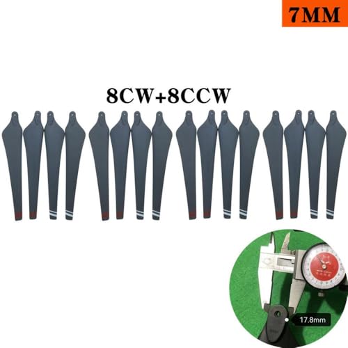 5 Zoll 7 Zoll Propeller kompatibel mit -1p Drohne 2170 Requisiten Kompatibel mit Wassertank und Pumpenpaddel CW CCW Anlagenschutzzubehör(R2170-4 Pairs 7MM) von DPLBAZHC