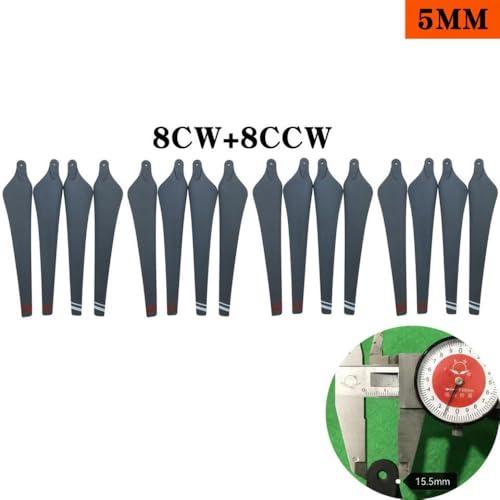 5 Zoll 7 Zoll Propeller kompatibel mit -1p Drohne 2170 Requisiten für Wassertank und Pumpenpaddel CW CCW Anlagenschutzzubehör(R2170-4 Pairs 5MM) von DPLBAZHC