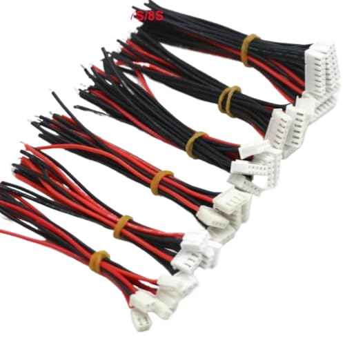 5pcs 22AWG RC Lipo Balance Ladekabel 1s bis 8S 20/30 cm kompatibel mit IMAX B6 B8 Kompatibel mit RC -Modelle(2S 30CM 5PCS) von DPLBAZHC