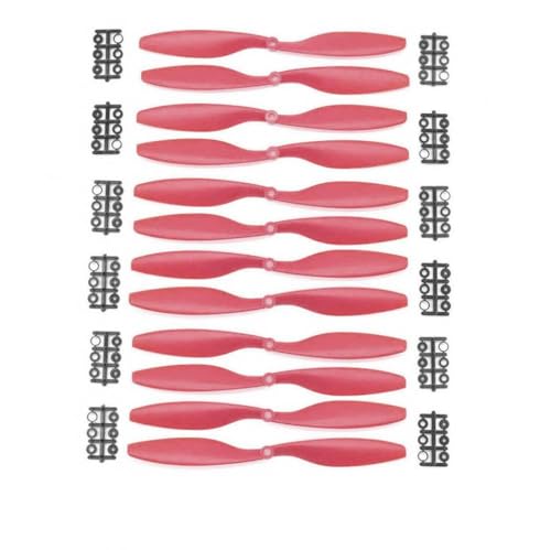 6 Paare 10x4,5 CW CCW -Propeller kompatibel mit F450 F550 Quadcopter RC -Teilenzubehör(Red) von DPLBAZHC