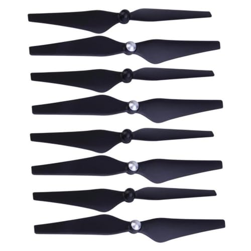 8 Pack 9450 Propeller kompatibel mit Phantom 3 Advanced Standard Professional SE 2 Vision Drohnen Ersatz -Zubehörteile(Props Black-8pcs) von DPLBAZHC