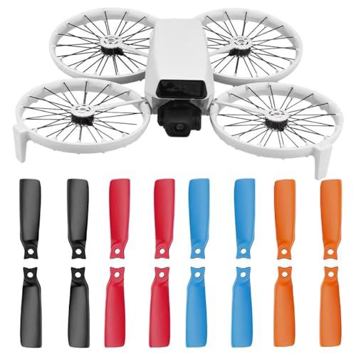 8 Stücke Buntes Propellerersatzkompatibel mit Flip 4022F -Drohnen -Ersatzteilen Kompatibel mit Rotorflügelzubehör(Orange) von DPLBAZHC