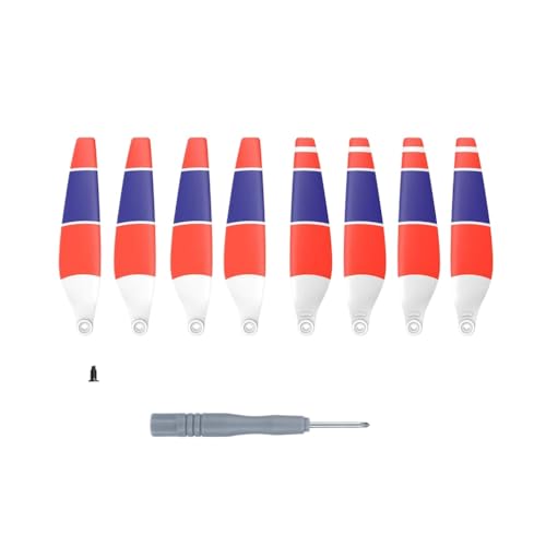 8PCS -Ersatz -Propeller, kompatibel mit 3 6030F Faltbares Drohnen -Schnellfreisetzungszubehör(Red Blue) von DPLBAZHC