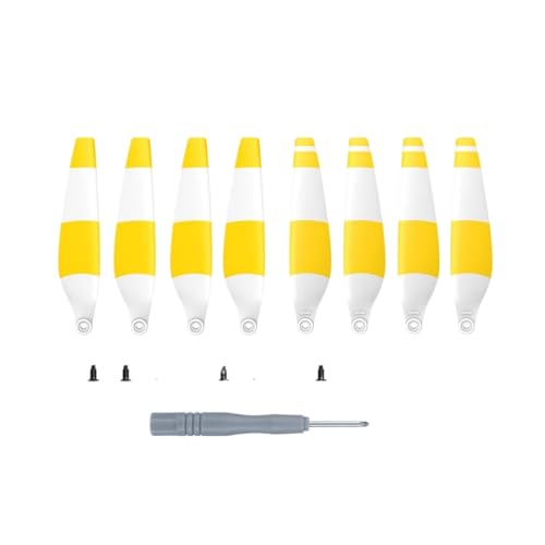 8PCS -Ersatz -Propeller, kompatibel mit 3 6030F Faltbares Drohnen -Schnellfreisetzungszubehör(Yellow) von DPLBAZHC