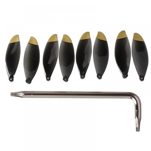 8PCS Leichtes Ersatz -Propeller Kompatibel mit Drohnenkompatibel mit Anafi -Zubehör(Orange) von DPLBAZHC