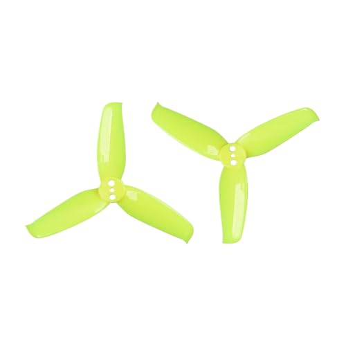8pcs Blitz 2540 2,5 x 4 mm 2,5 Zoll 3-Propeller-kompatibel mit 95-130 mm Frames und 1105 Motoren Kompatibel mit RC-Rennsport-Drohnen(4 Pair Yellow) von DPLBAZHC