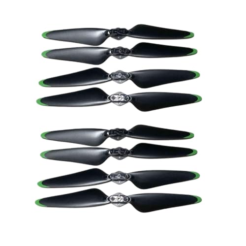 8pcs kompatible Propeller -Set Kompatibel mit AE86 Pro Max Drohnenzubehör Ahornblatt Design Ersatzteile Teile(8PCS Green Blade) von DPLBAZHC