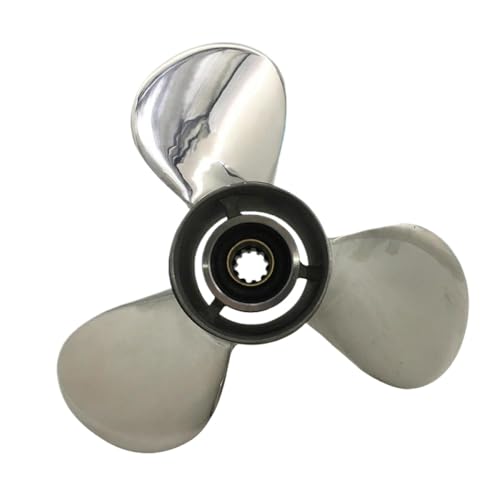 9 1/4x12 Außenborderpropeller Kompatibel mit 8 PS 9,9 PS 15 PS 20 PS-Motoren kompatibel mit Edelstahl 10 Splinen Bootsteile SS9-1400-012 von DPLBAZHC