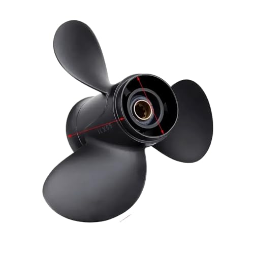 Aluminium 3 Außenbordpropeller 9,9 x 11 Kompatibel mit 25-30 PS Modelle 3R0B645230 48-896896A40 von DPLBAZHC
